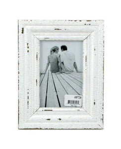 distressed 4x6 | white frame