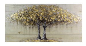 golden tree | slat wall art