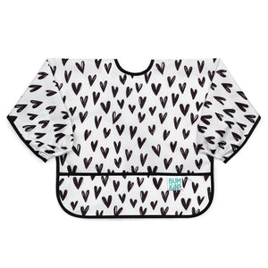 hearts | sleeved bib