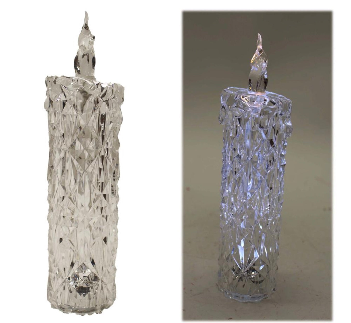 diamond | medium battery operated candle