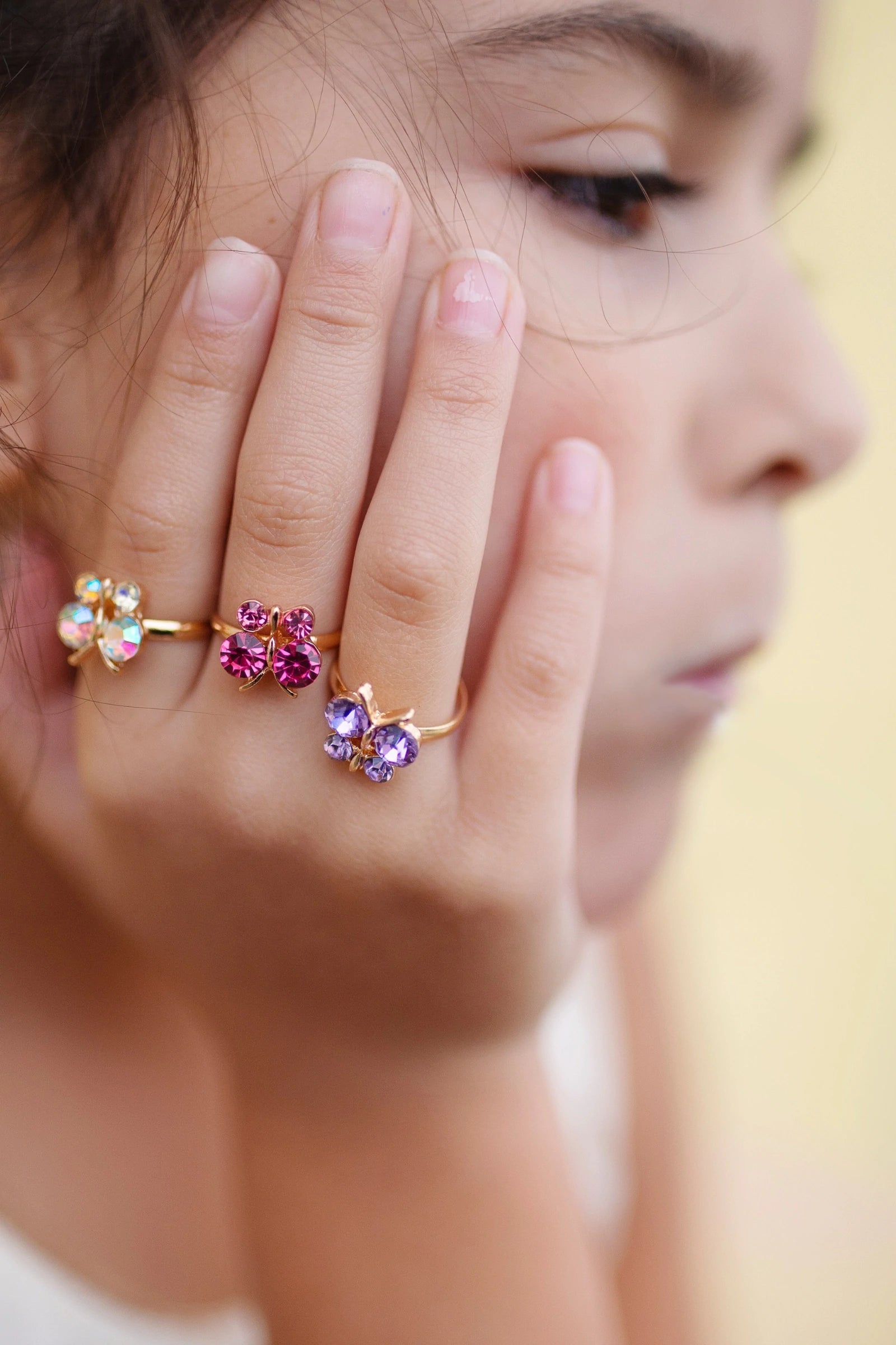 butterfly | gem rings