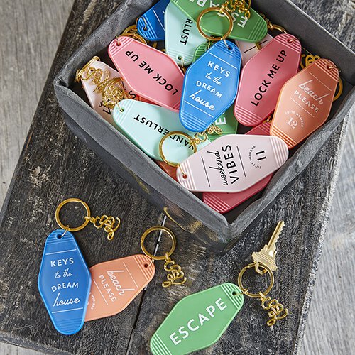 keys to my happy place | vintage key tag