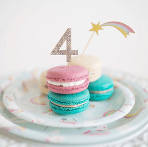 rhinestone | cake topper numbers