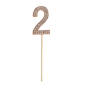 rhinestone | cake topper numbers