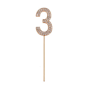 rhinestone | cake topper numbers