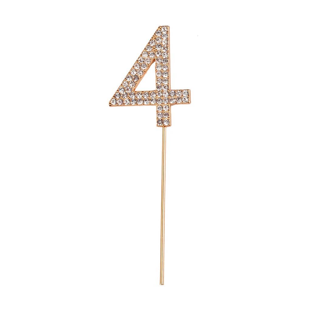 rhinestone | cake topper numbers