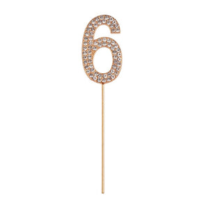 rhinestone | cake topper numbers