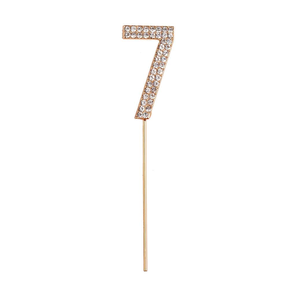 rhinestone | cake topper numbers