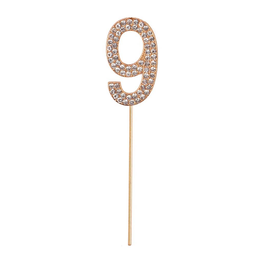 rhinestone | cake topper numbers