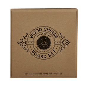 wood cheese board | gourmet box set