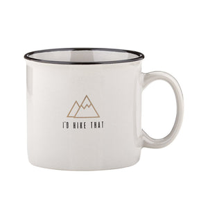 i'd hike that | grey mug