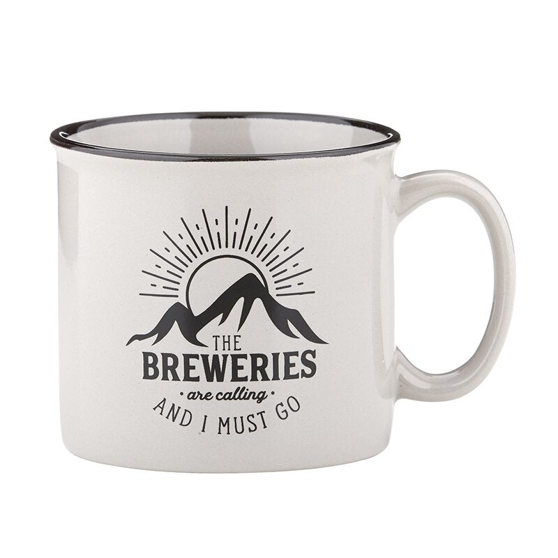 the breweries are calling | grey mug