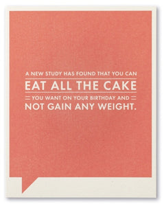 a new study has found | birthday card