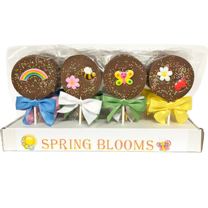 spring blooms | milk chocolate sucker