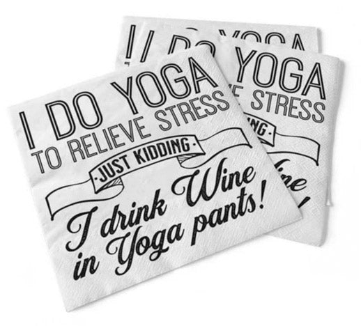 i do yoga | beverage napkins