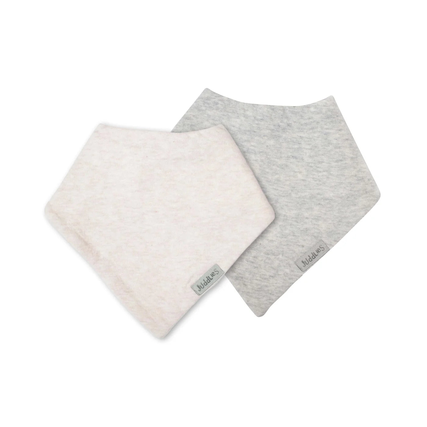 light grey + rosewater fleck | bandana bibs