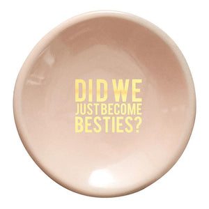 did we just become besties | ring dish + earrings