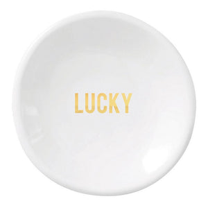 lucky | ring dish + earrings