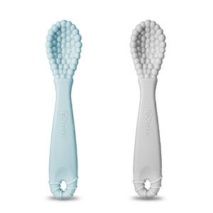 blue + grey | razberry silicone training spoons