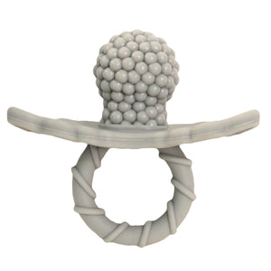 cookies + cream grey | razberry teether