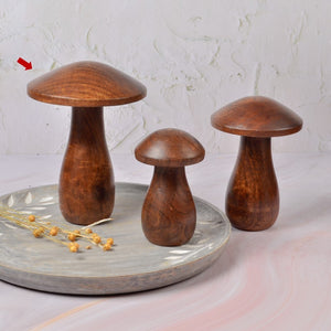 alora | large wooden mushroom