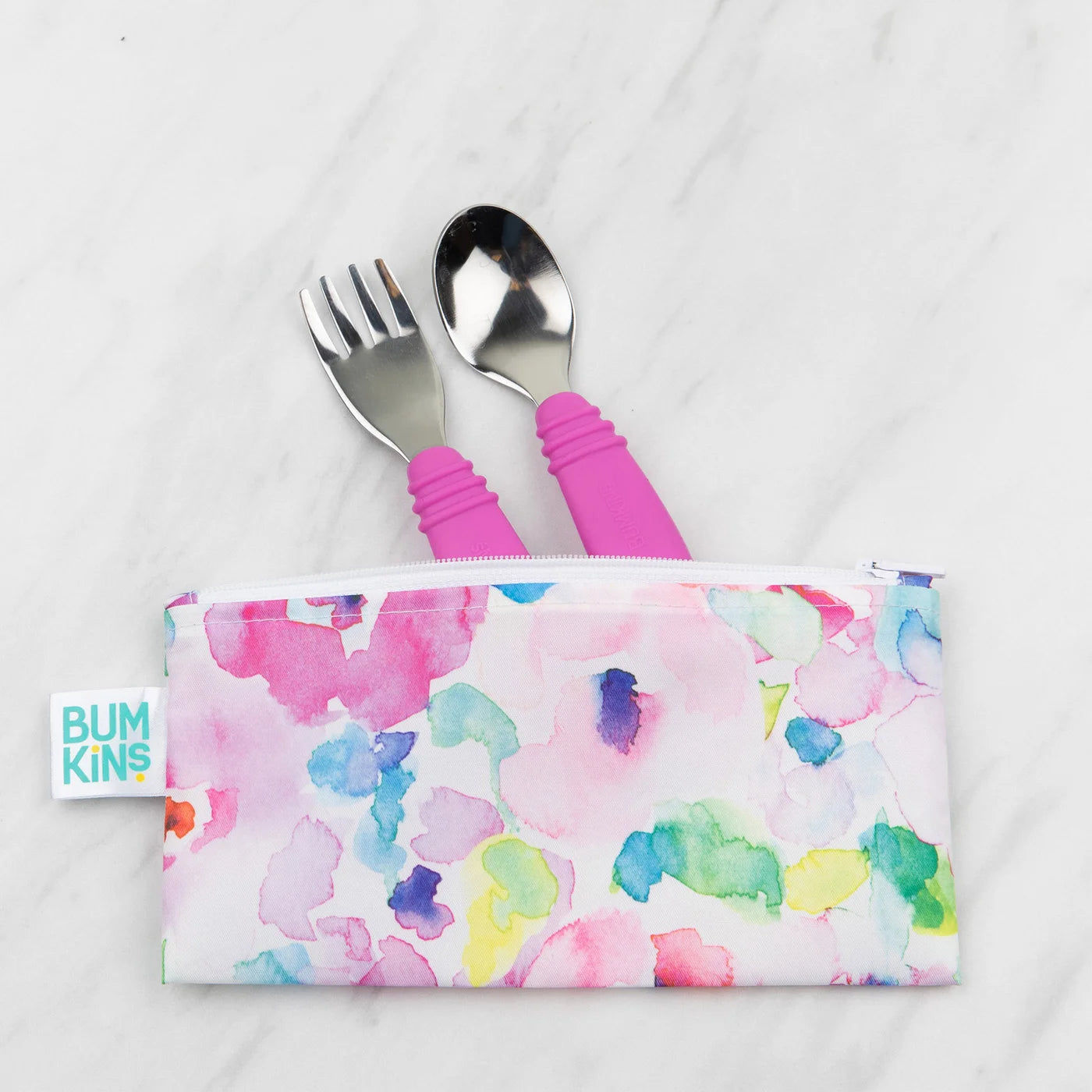 watercolour flower | small reusable snack bags