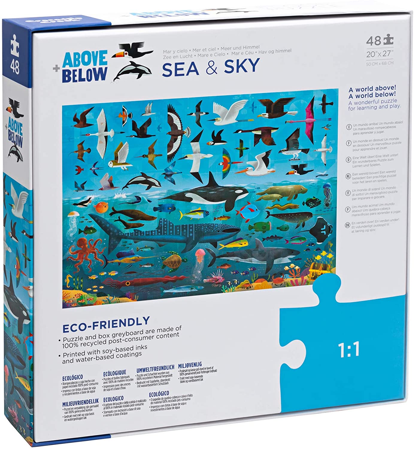 48 pc sea + sky | above + below puzzle