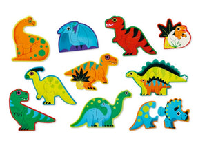 2 pc dinosaur | let's begin puzzle