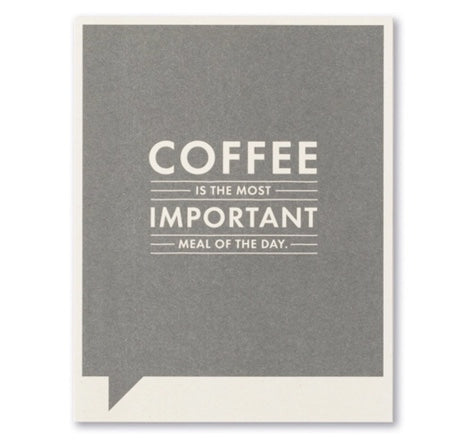 coffee is | just for laughs card