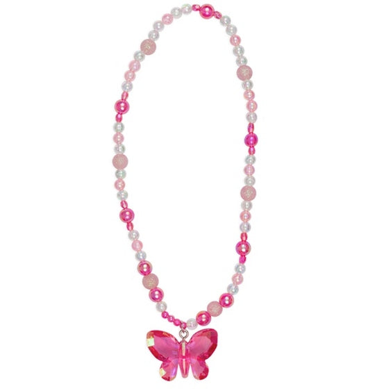 fancy flutter | fuchsia necklace