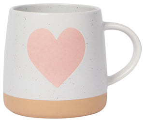 heart | glazed mug