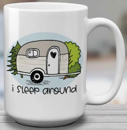 i sleep around | mug