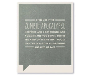 apocalypse happened | thank you card