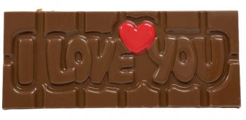 milk chocolate i love you bar