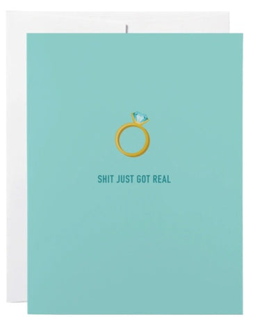 just got real | card