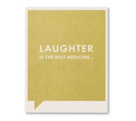 laughter is the best medicine | get well card