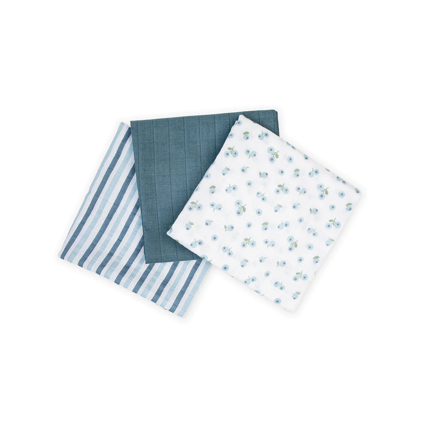 blueberries | receiving blankets 3 pack