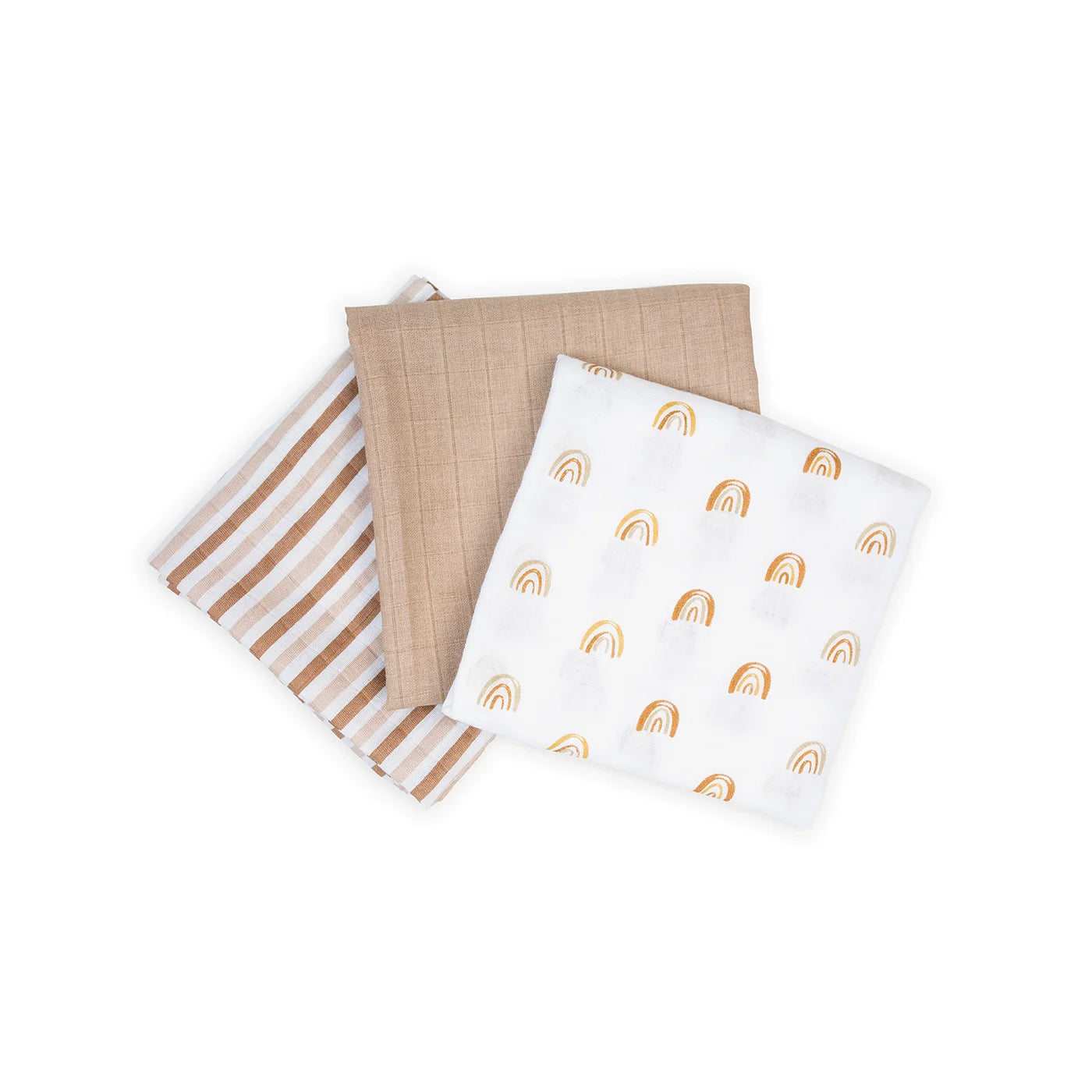 rainbows | receiving blankets 3 pack