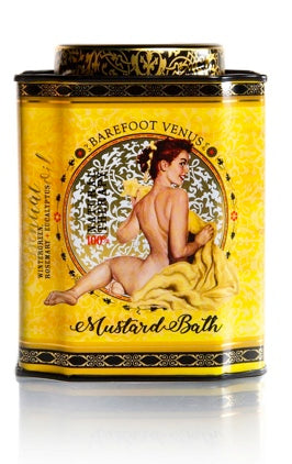 mustard bath tin