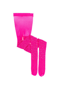 rhinestone | hot pink tights