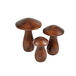 alora | small wooden mushroom