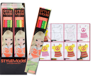 neon pencils | style model