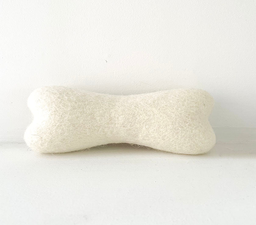 wool cream | dog bone