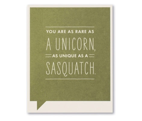 you are as rare as | just for laughs card